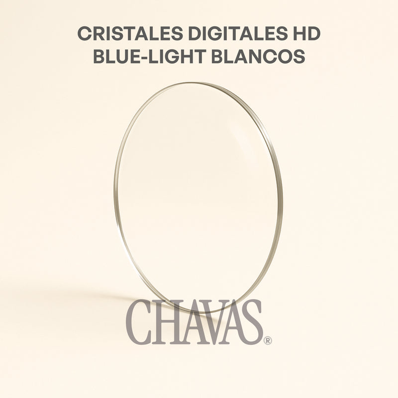 Cristales Graduados Digitales HD Blue Light Blancos (laboratorio)